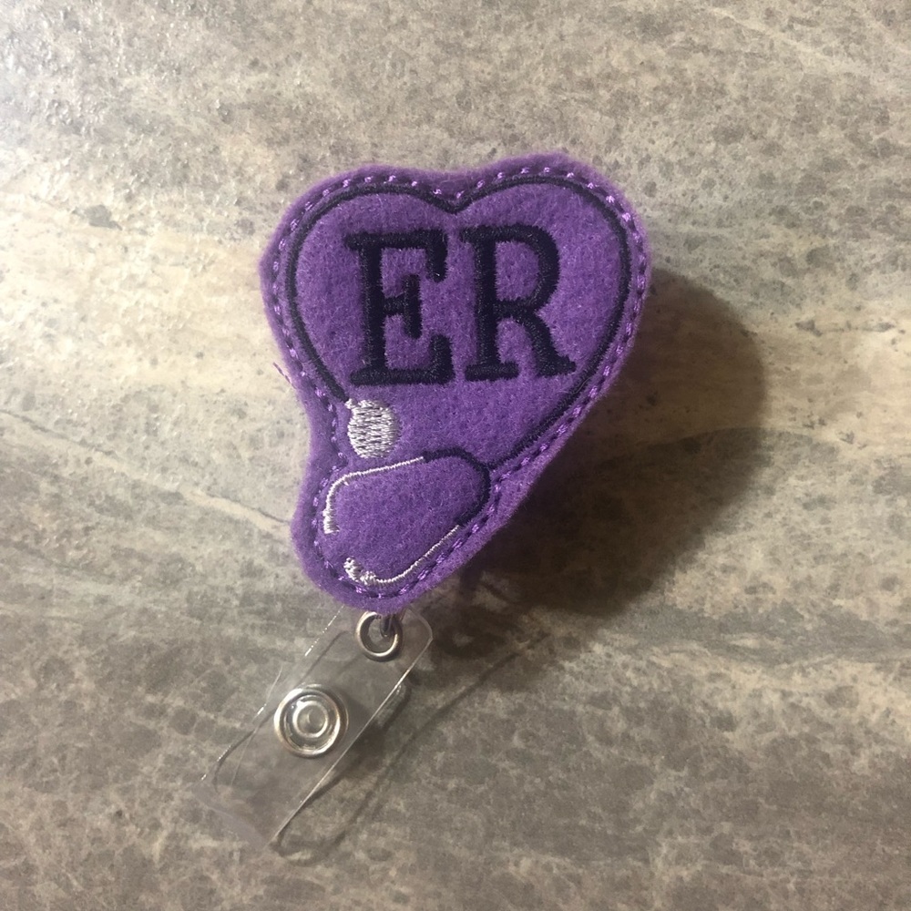 ER Stethoscope Badge Reel